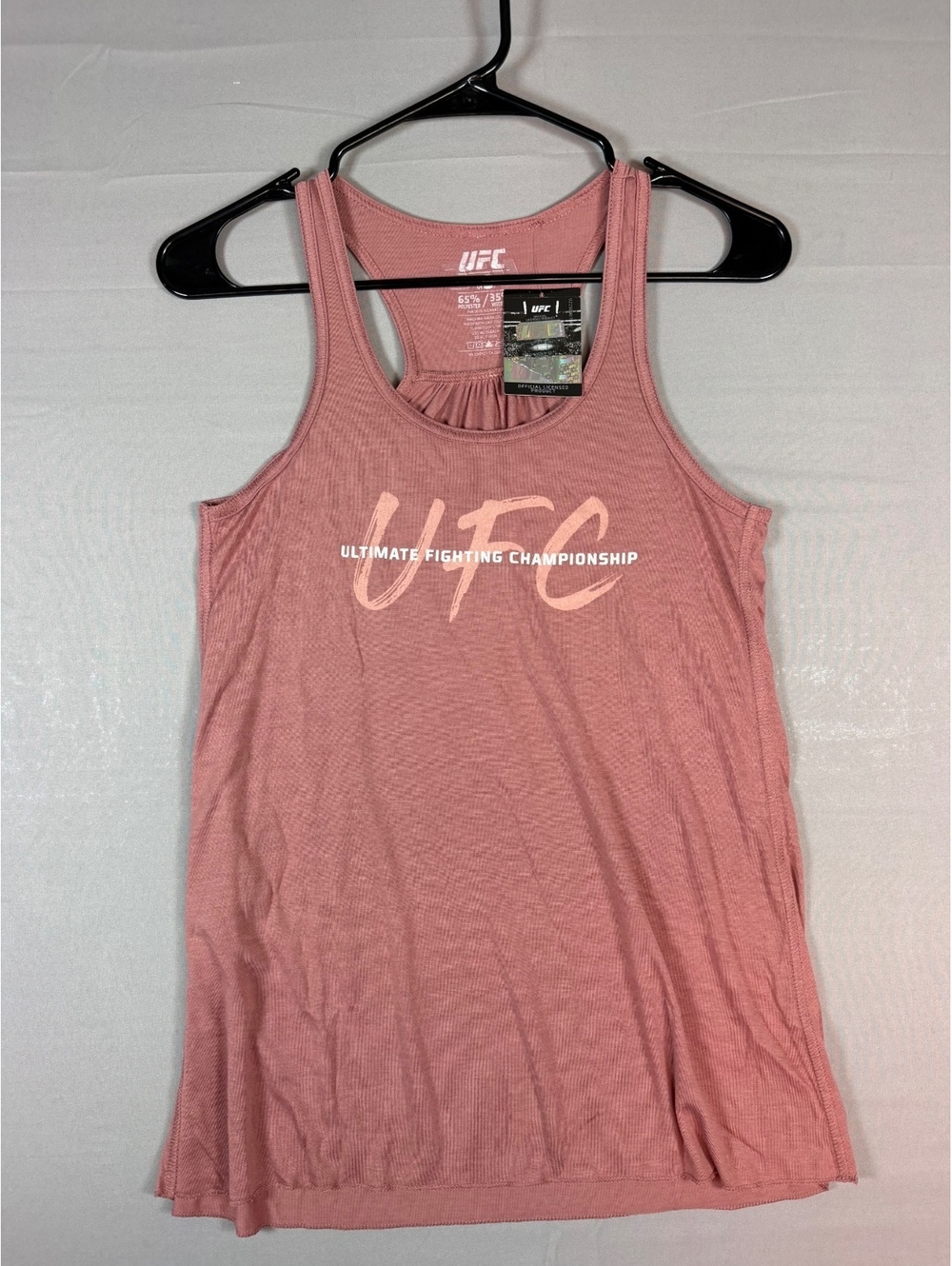 UFC Women’s Ultimate Fighting Championship Logo Tank Top Mauve Size S